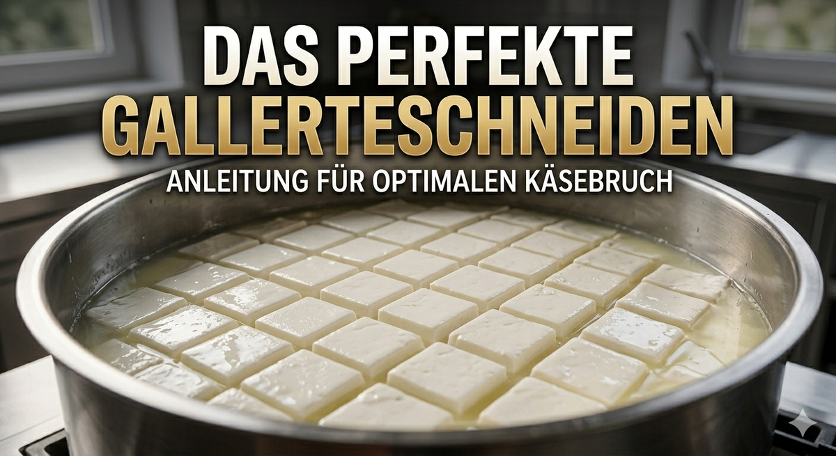 Käse Gallerte geschnitten