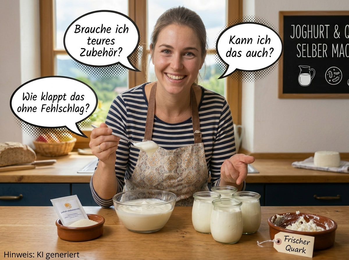 Wie selbstgemachter Joghurt & Käse garantiert gelingen