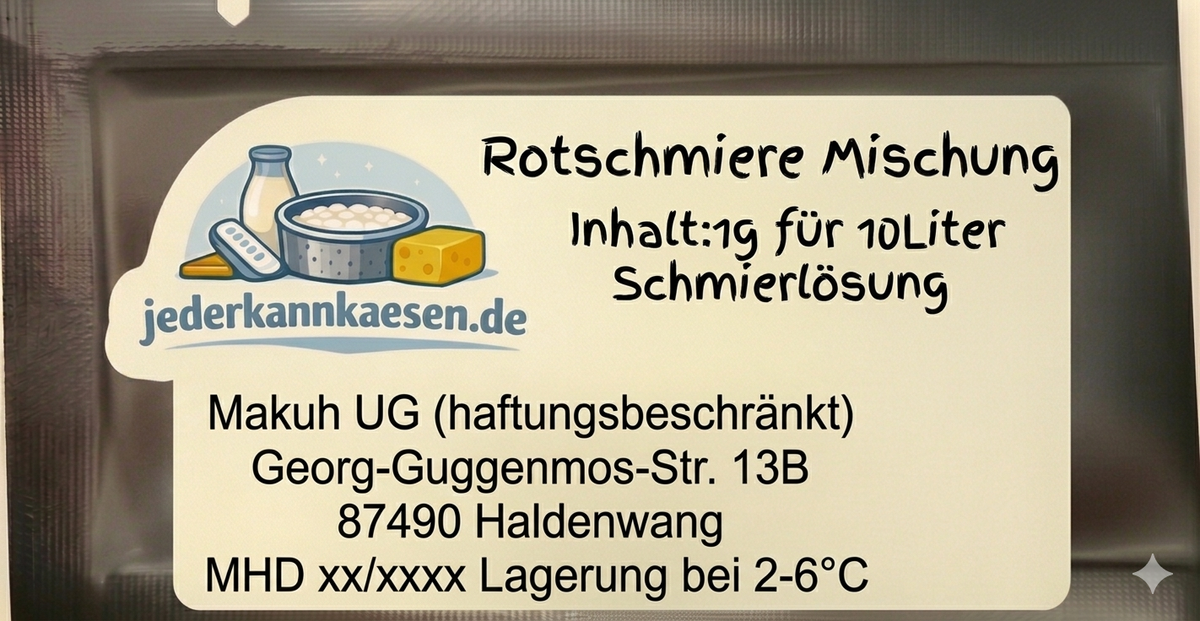 BLO Rotschmierkultur Käse selber machen