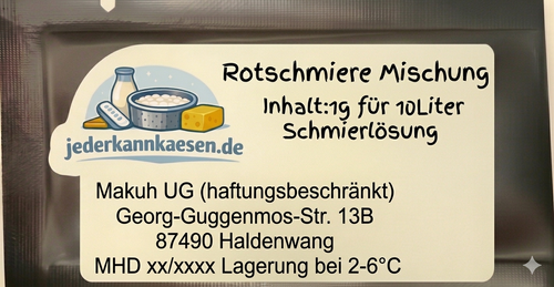 BLO Rotschmierkultur Käse selber machen