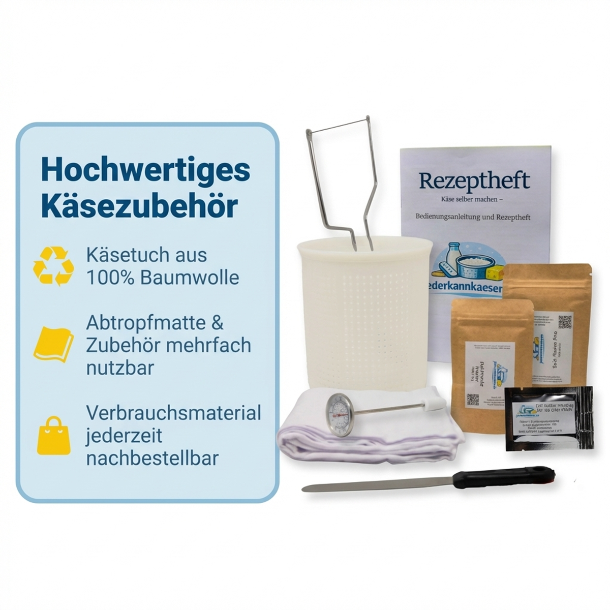 Käse selber machen Set zum Käse selber herstellen