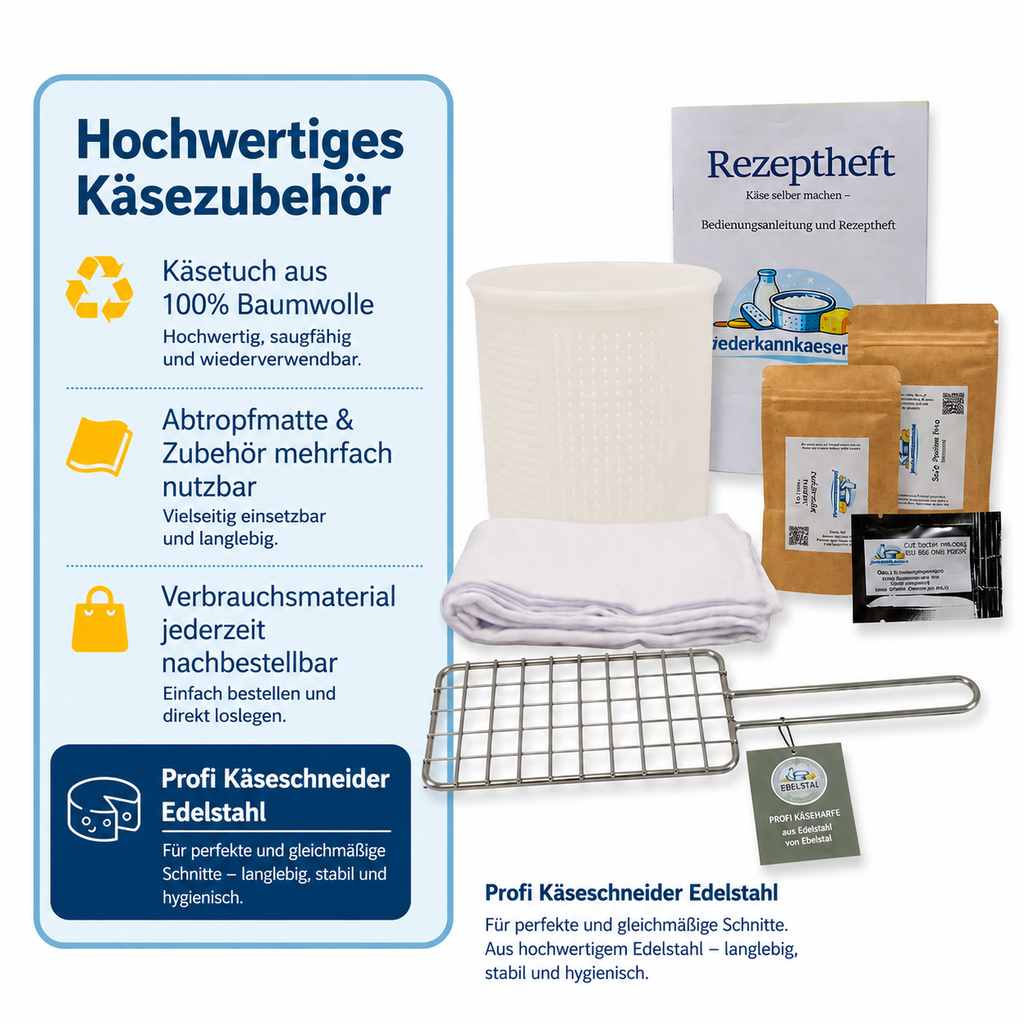 Käse selber machen Set zum Käse selber herstellen