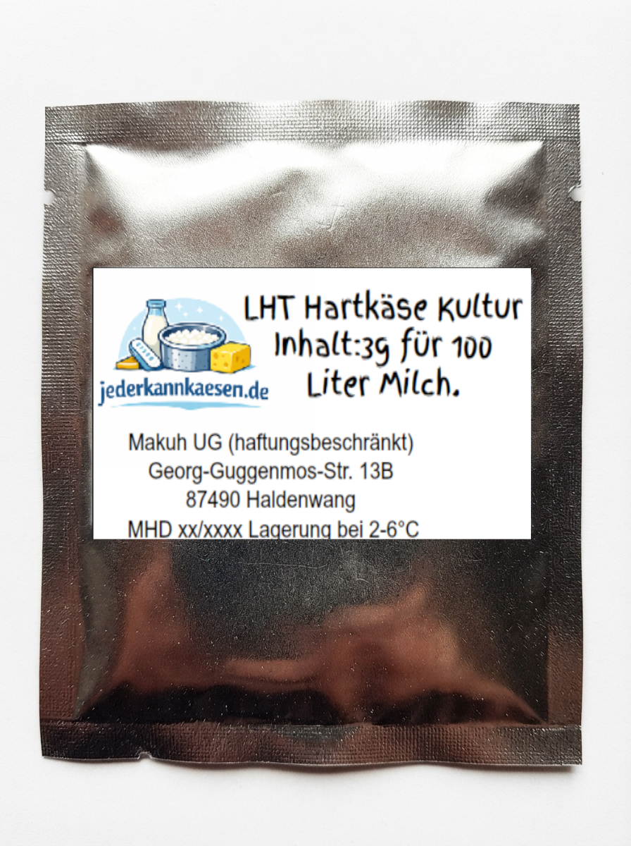 Profi-Starterkultur LHT für die traditionelle Herstellung von Appenzeller, Schnittkäse und Halbhartkäse.