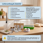 Profi Käse selber machen Starter Set XXL mit umfangreichem Zubehör für die Herstellung von Weichkäse, Schnittkäse und Hartkäse.