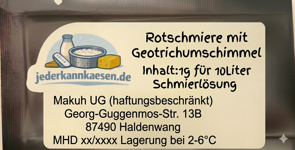 Rotschmier mit Geotrichumschimmel ofenkäse selber machen