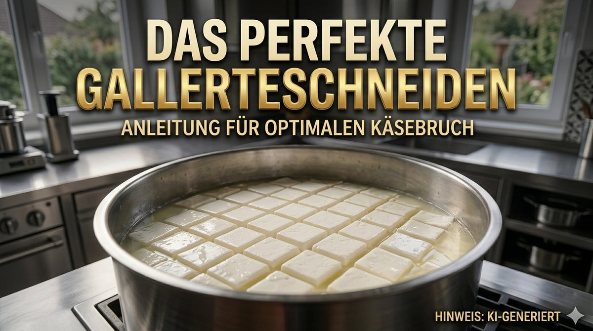 perfekte Gallerte geschnitten mit Profi Kaeseschneider